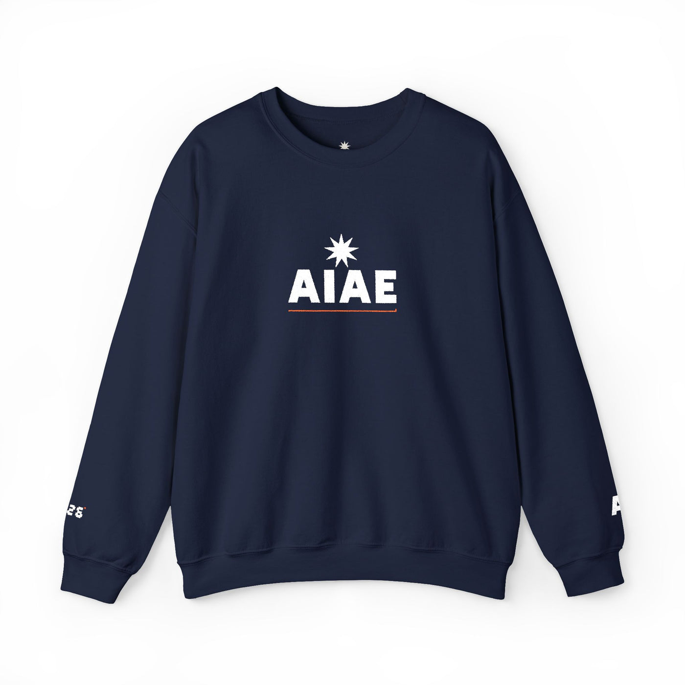 AIAE 01 — Embroidered Crewneck Minimal Wordmark