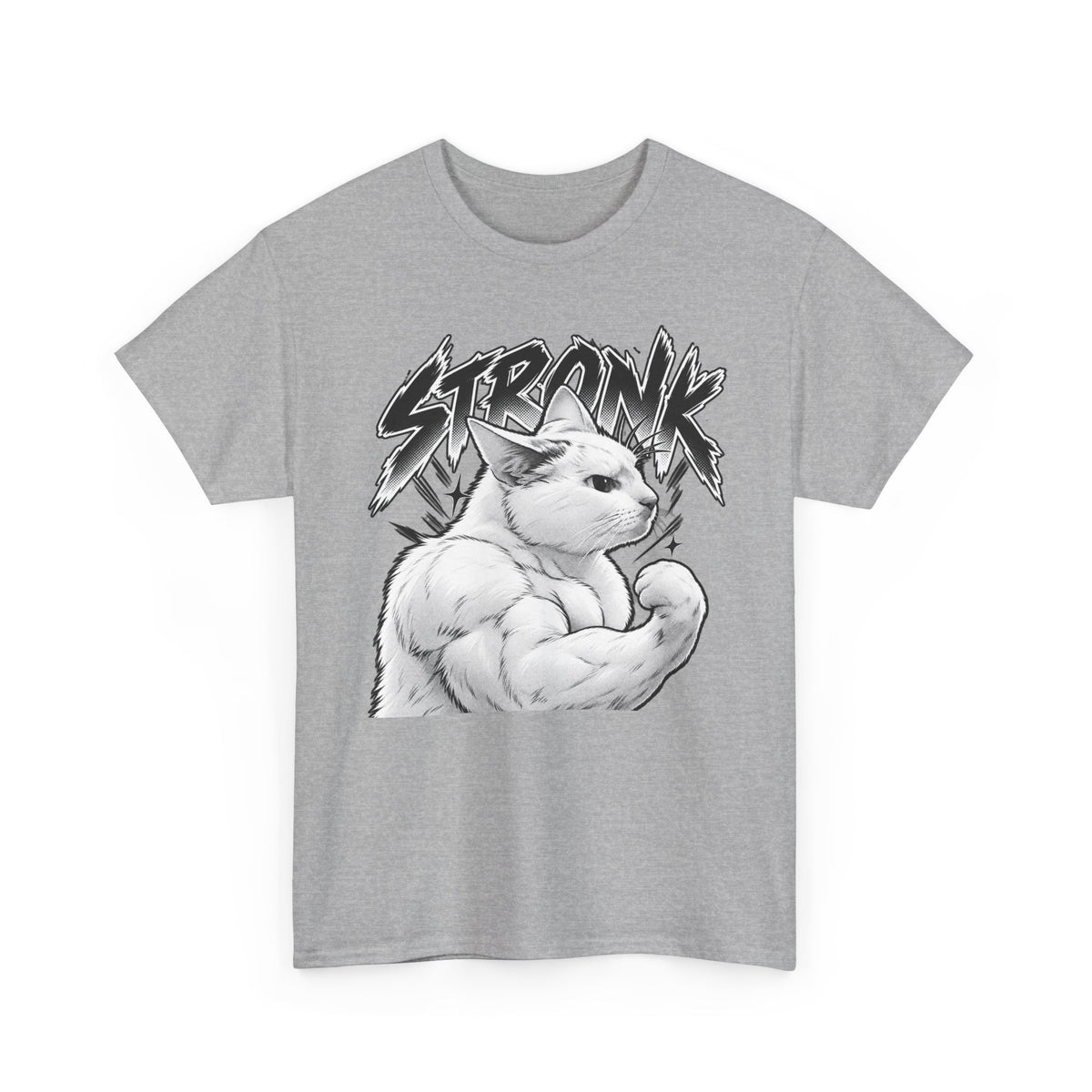Tricou cu print „STRONK" — bumbac 100%, unisex