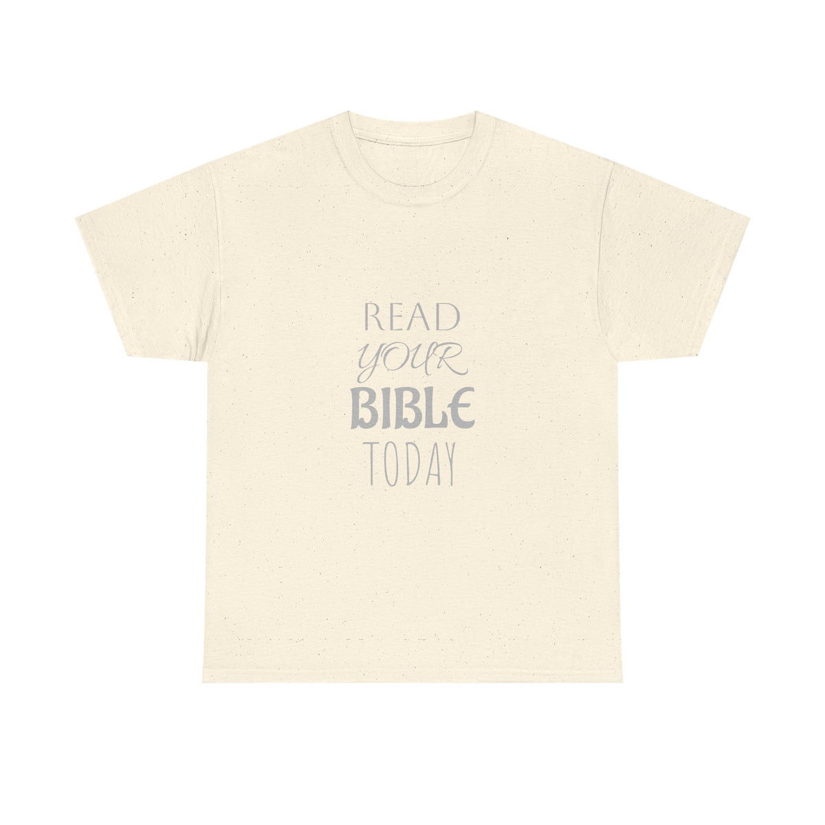 Tricou cu print „READ YOUR BIBLE TODAY" — bumbac 100%, unisex