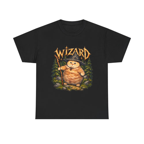Tricou cu print „WIZARD." — bumbac 100%, unisex