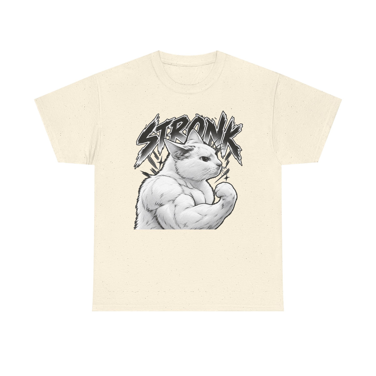 Tricou cu print „STRONK" — bumbac 100%, unisex