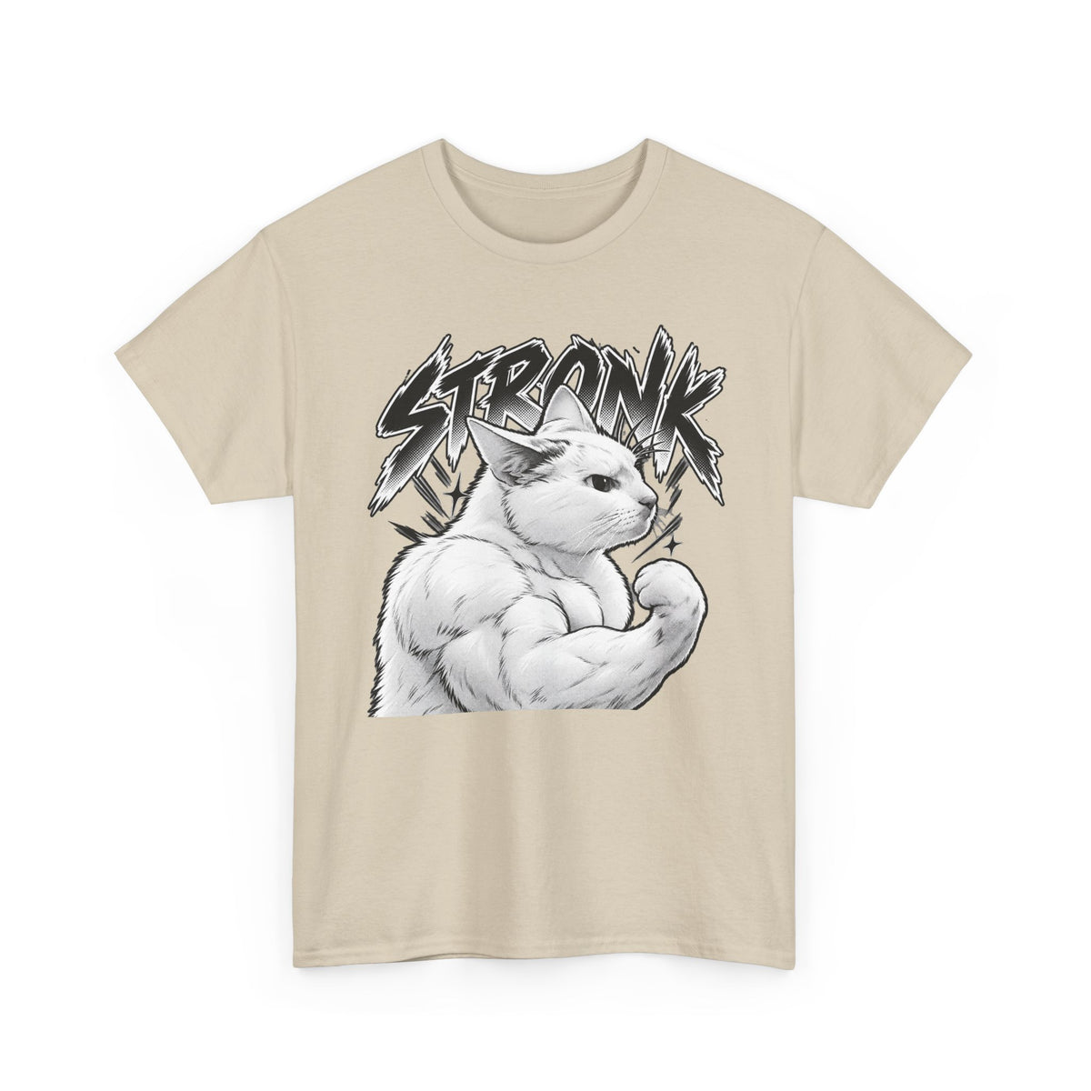 Tricou cu print „STRONK" — bumbac 100%, unisex