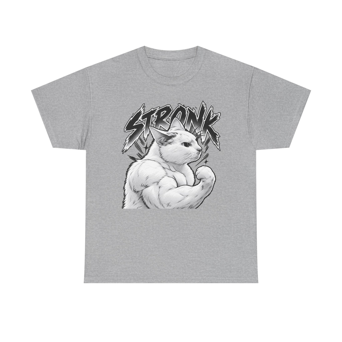 Tricou cu print „STRONK" — bumbac 100%, unisex
