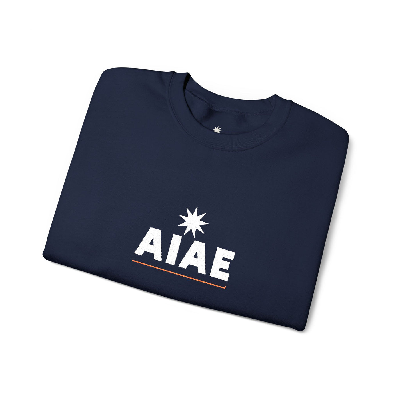 AIAE 01 — Embroidered Crewneck Minimal Wordmark