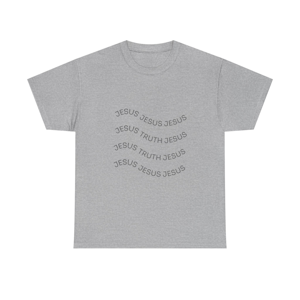 Tricou cu print „JESUS, TRUTH" — bumbac 100%, unisex