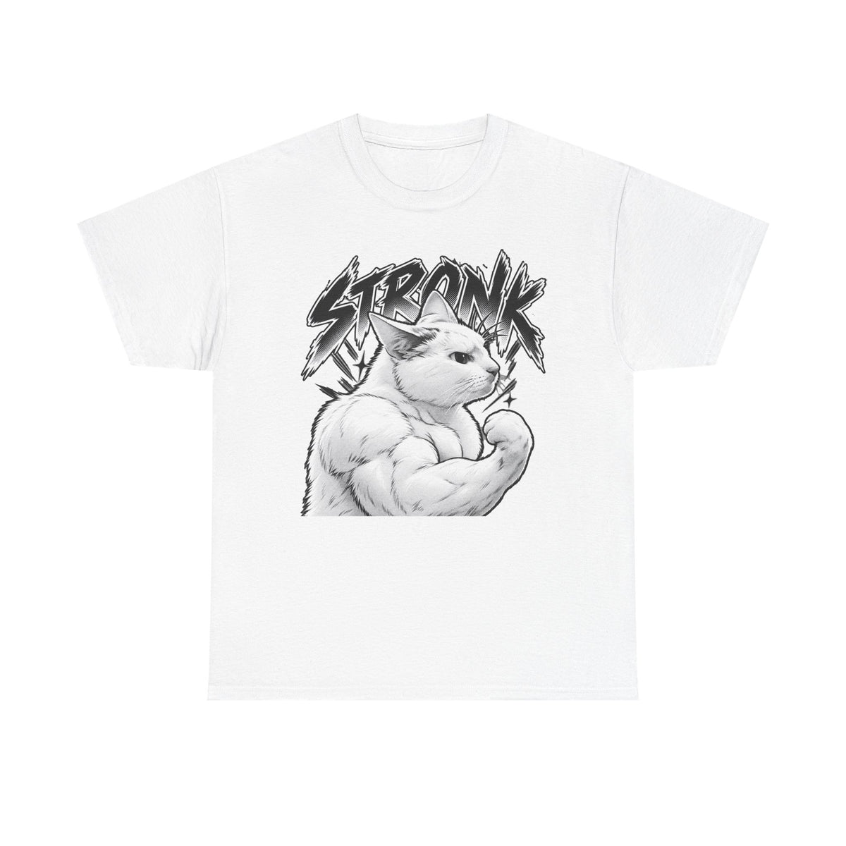 Tricou cu print „STRONK" — bumbac 100%, unisex