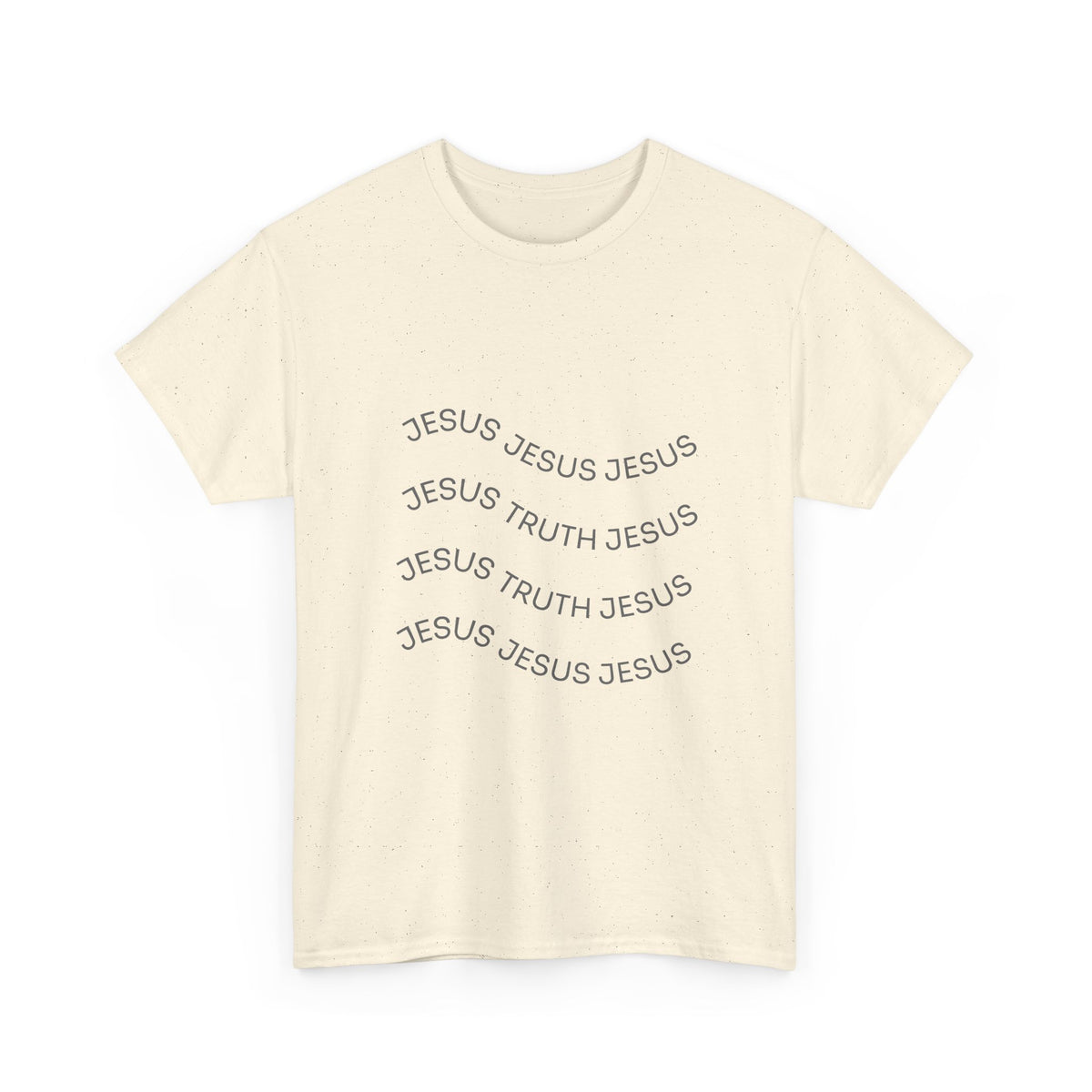 Tricou cu print „JESUS, TRUTH" — bumbac 100%, unisex