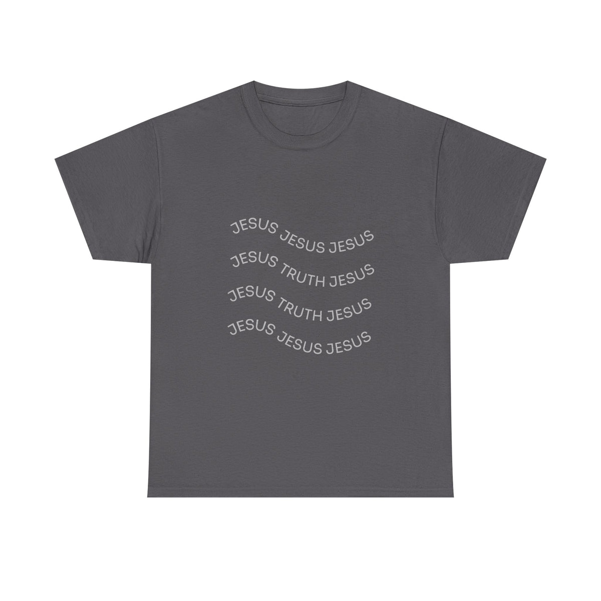 Tricou cu print „JESUS, TRUTH" — bumbac 100%, unisex