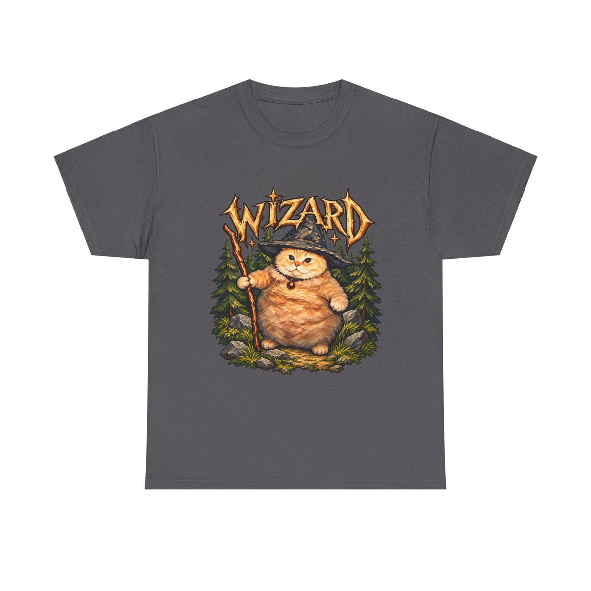 Tricou cu print „WIZARD." — bumbac 100%, unisex