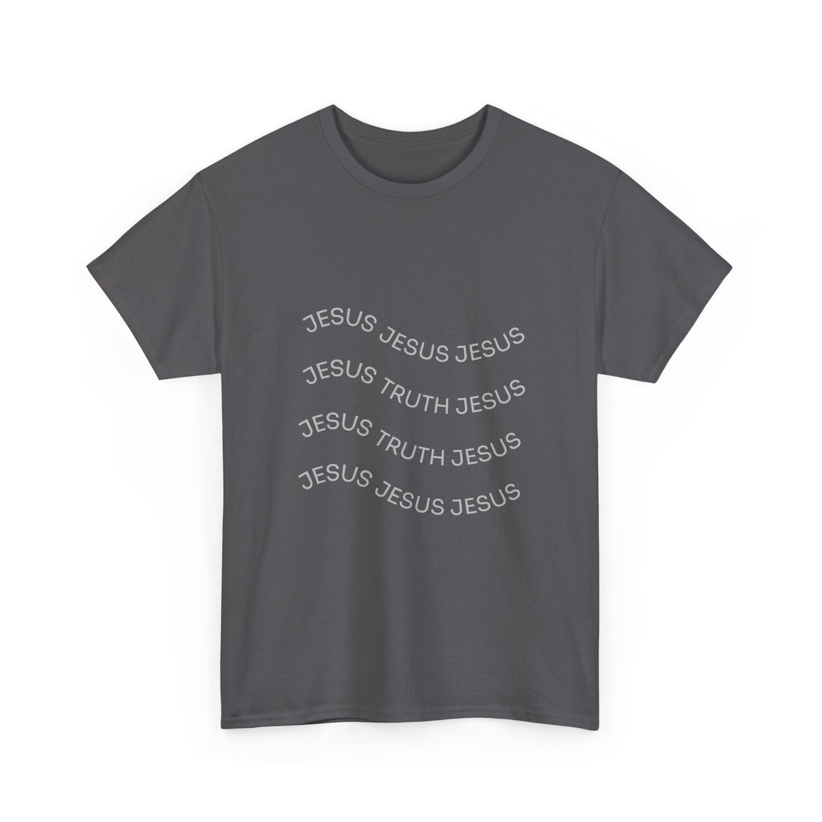 Tricou cu print „JESUS, TRUTH" — bumbac 100%, unisex