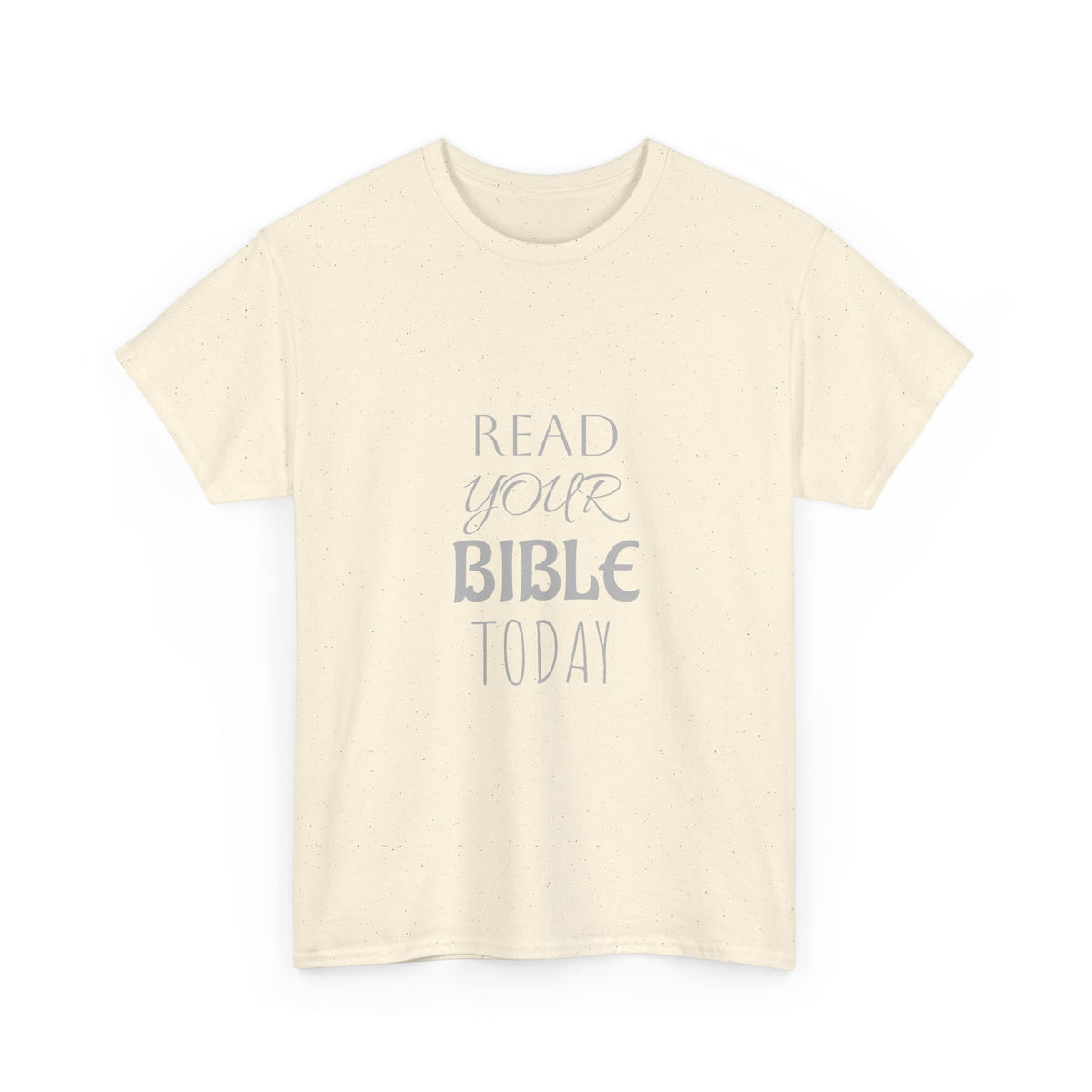 Tricou cu print „READ YOUR BIBLE TODAY" — bumbac 100%, unisex