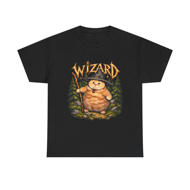 Tricou cu print „WIZARD." — bumbac 100%, unisex