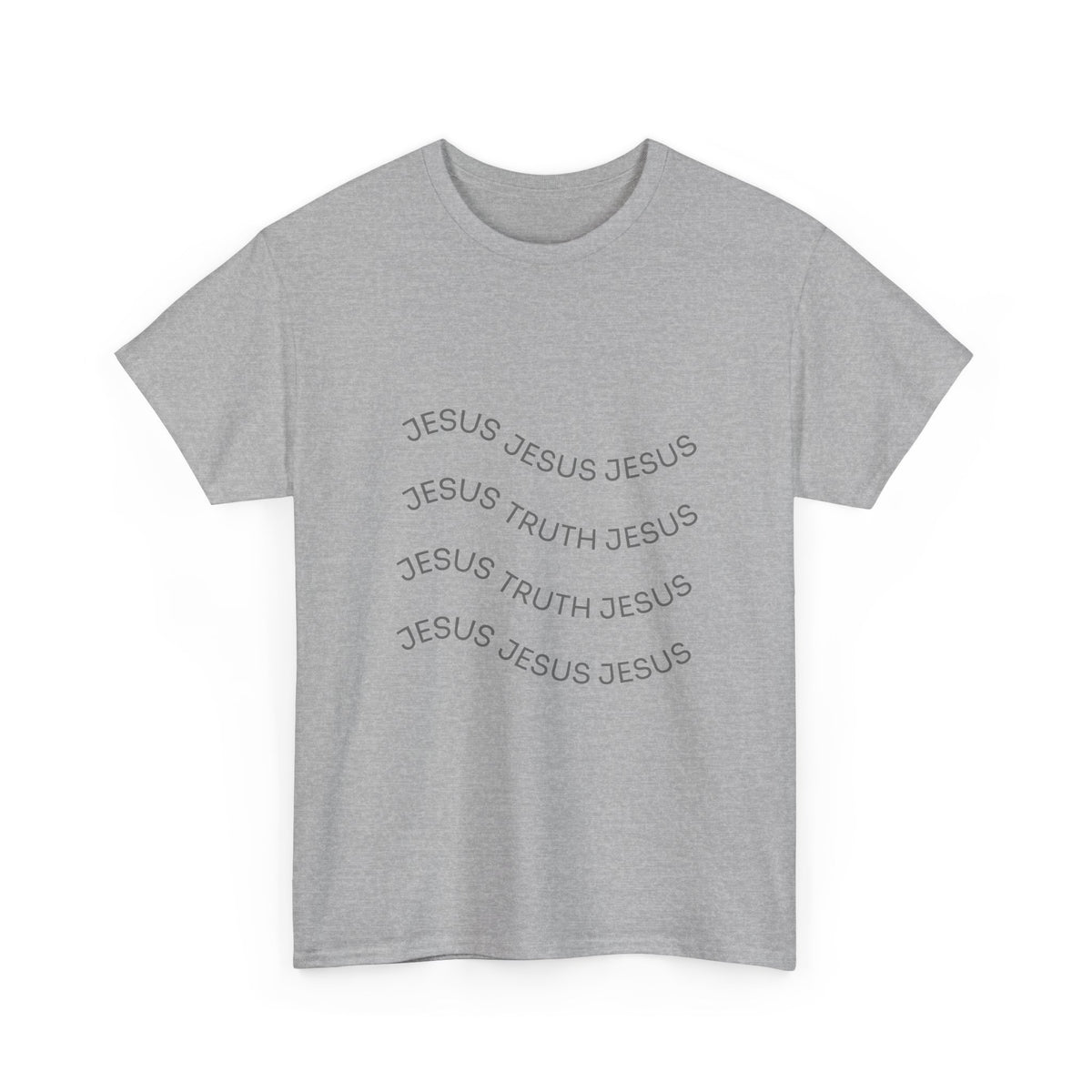 Tricou cu print „JESUS, TRUTH" — bumbac 100%, unisex