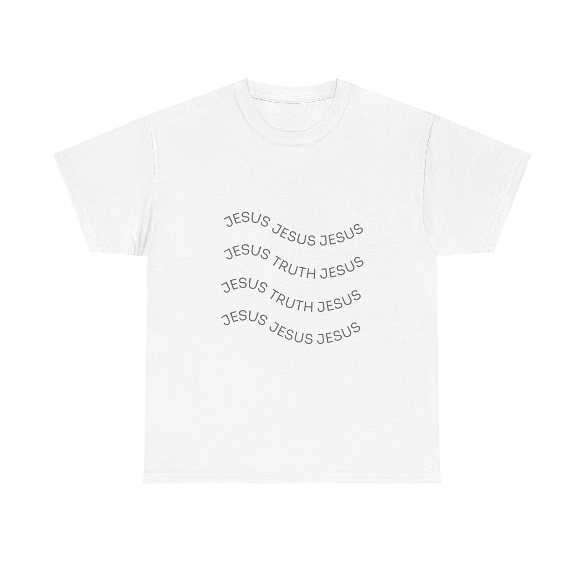 Tricou cu print „JESUS, TRUTH" — bumbac 100%, unisex