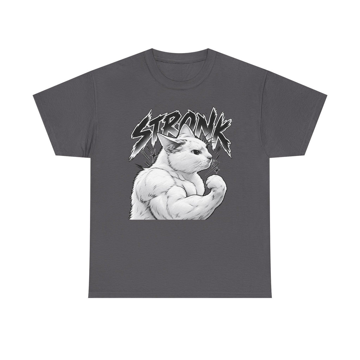 Tricou cu print „STRONK" — bumbac 100%, unisex