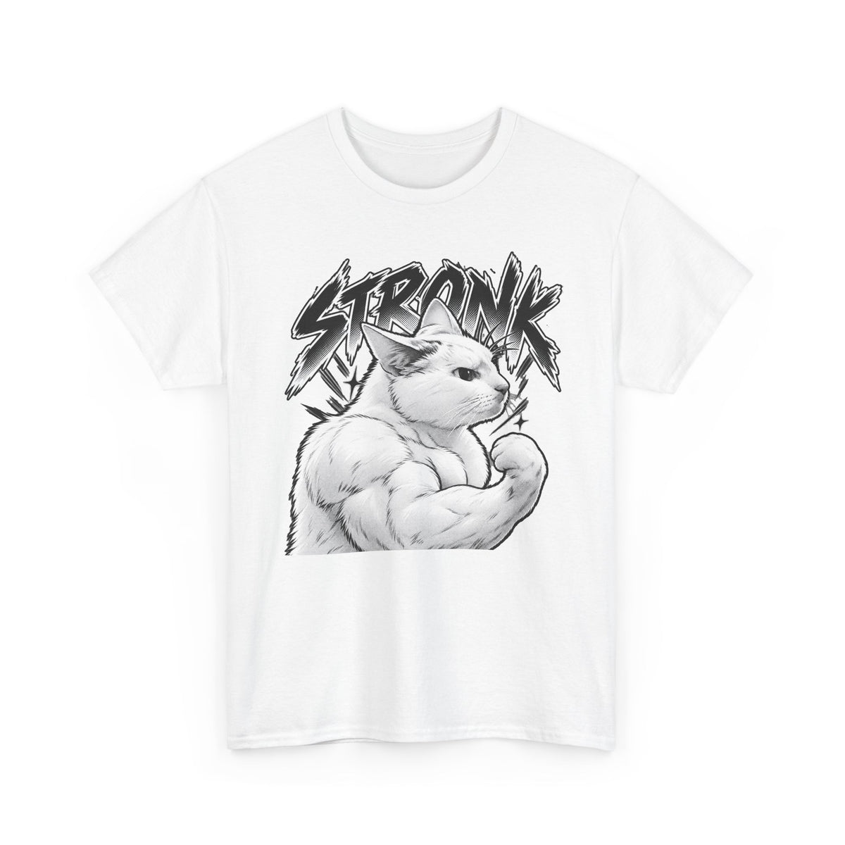 Tricou cu print „STRONK" — bumbac 100%, unisex