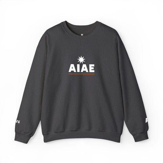 AIAE 01 — Embroidered Crewneck Minimal Wordmark