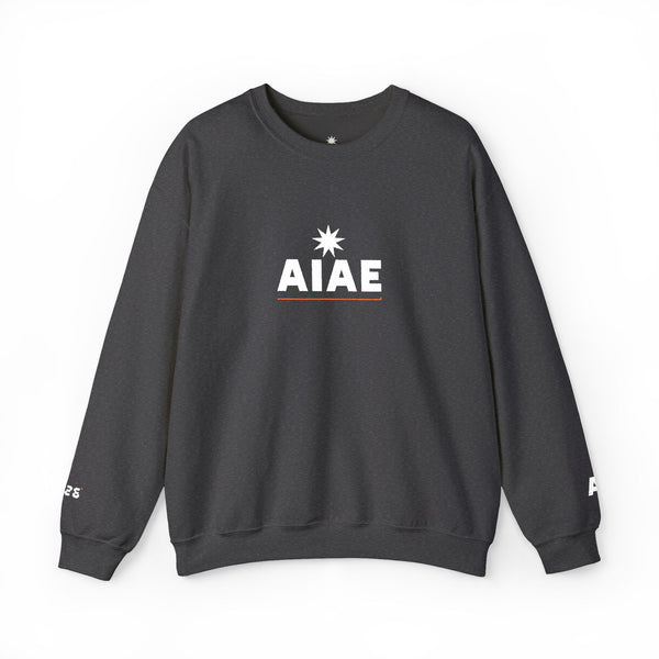AIAE 01 — Embroidered Crewneck Minimal Wordmark