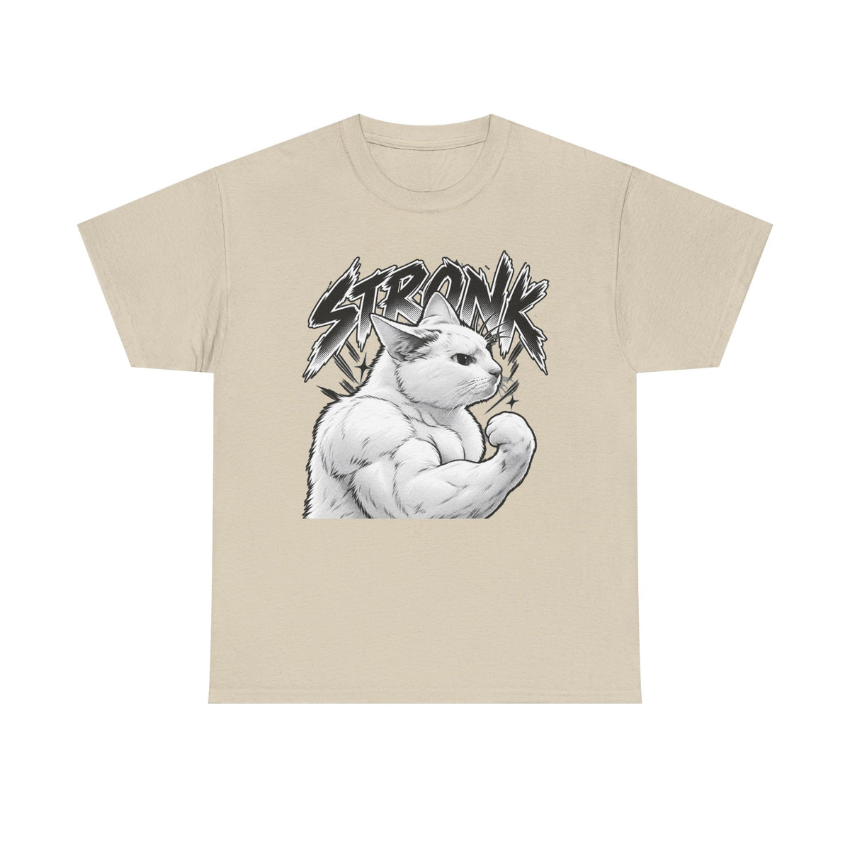 Tricou cu print „STRONK" — bumbac 100%, unisex