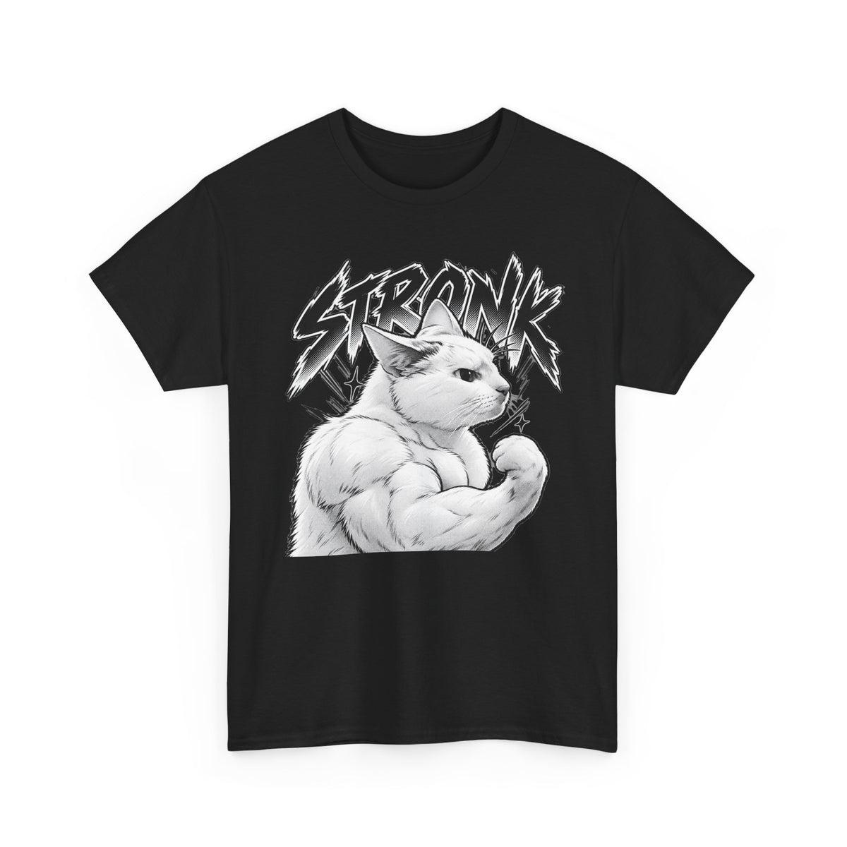 Tricou cu print „STRONK" — bumbac 100%, unisex