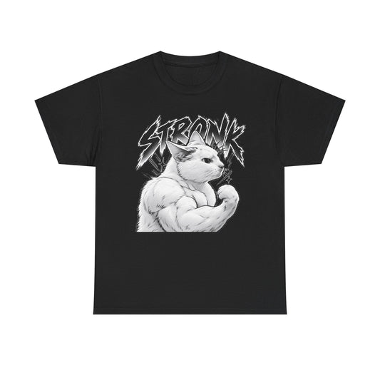 Tricou cu print „STRONK" — bumbac 100%, unisex