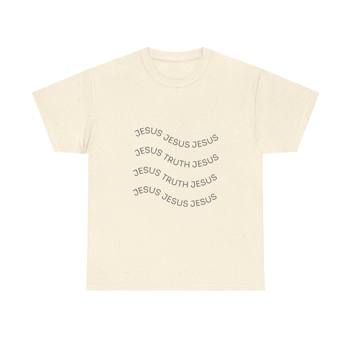 Tricou cu print „JESUS, TRUTH" — bumbac 100%, unisex