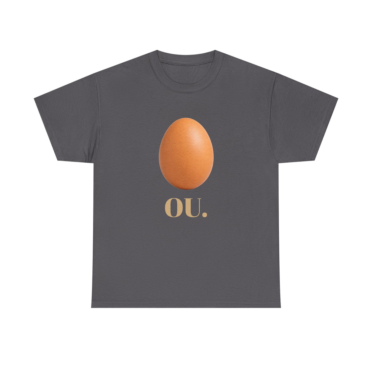 Tricou cu print „OU." — bumbac 100%, unisex